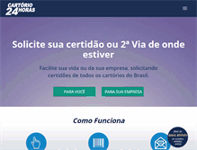 Tablet Screenshot of cartorio24horas.com.br
